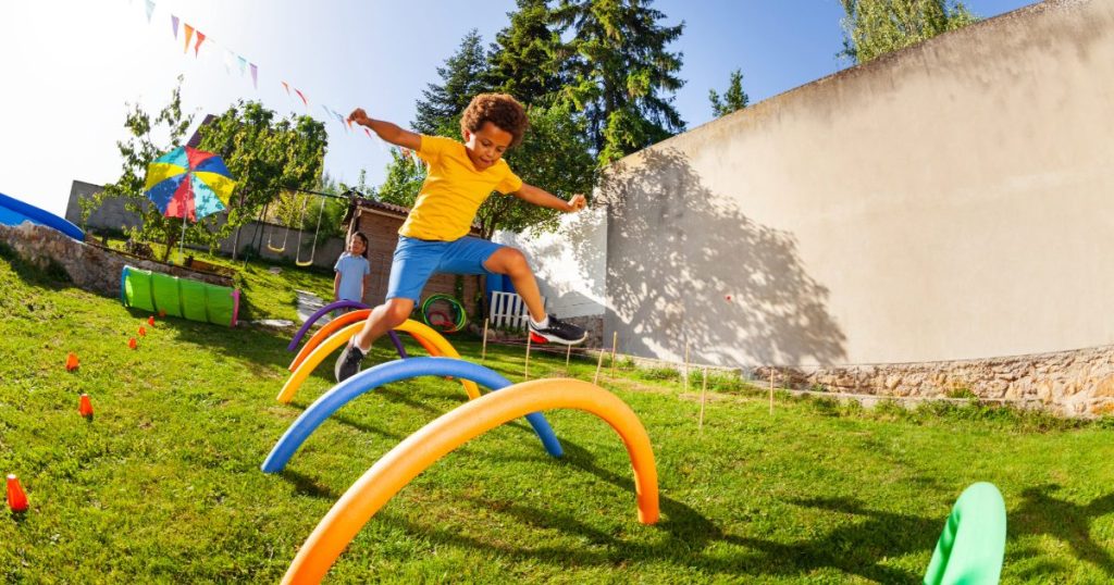 kids playing outside